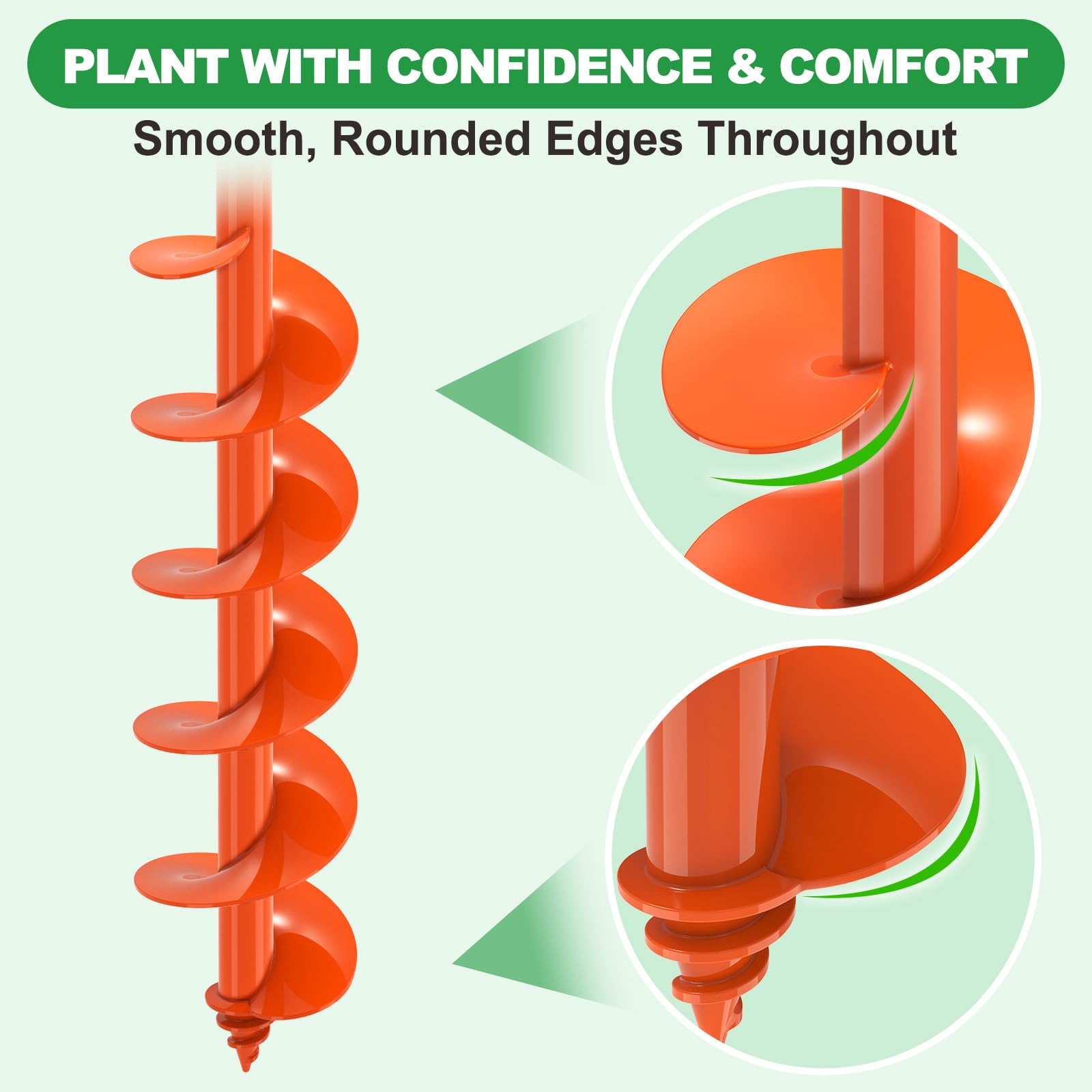 Multipurpose auger handles digging and planting with ease.