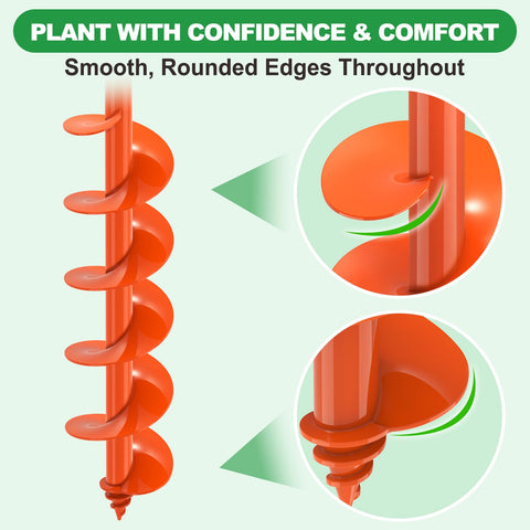 Multipurpose auger handles digging and planting with ease.