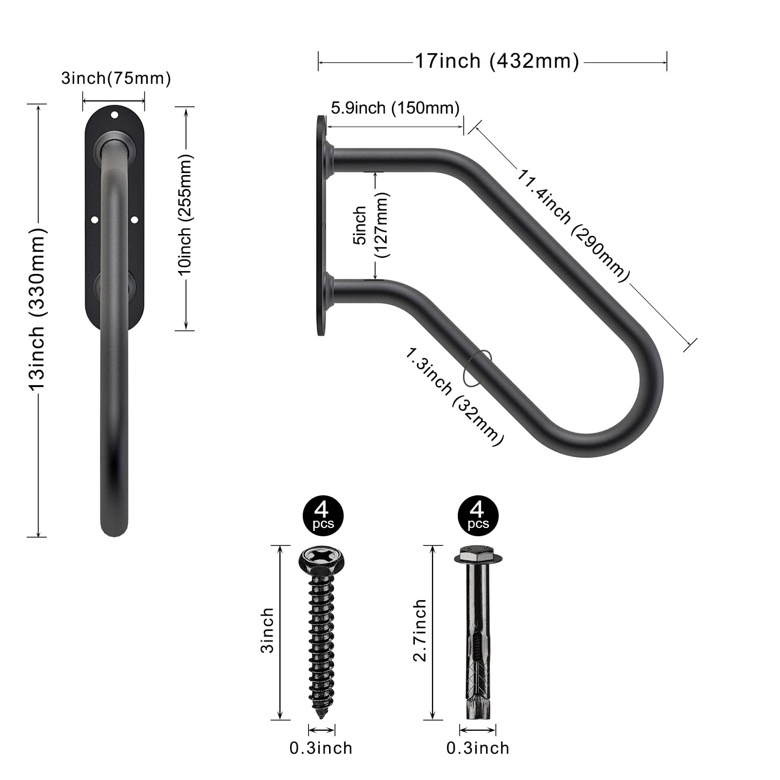 Ergonomic design with 45-degree slope enhances stable footing.
