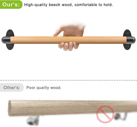 SELEWARE grab bar for pull-ups provides stable stair assistance