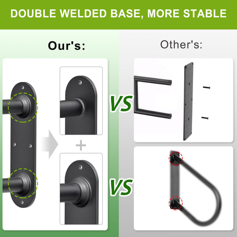 Welded base ensures lasting stability during frequent outdoor use.