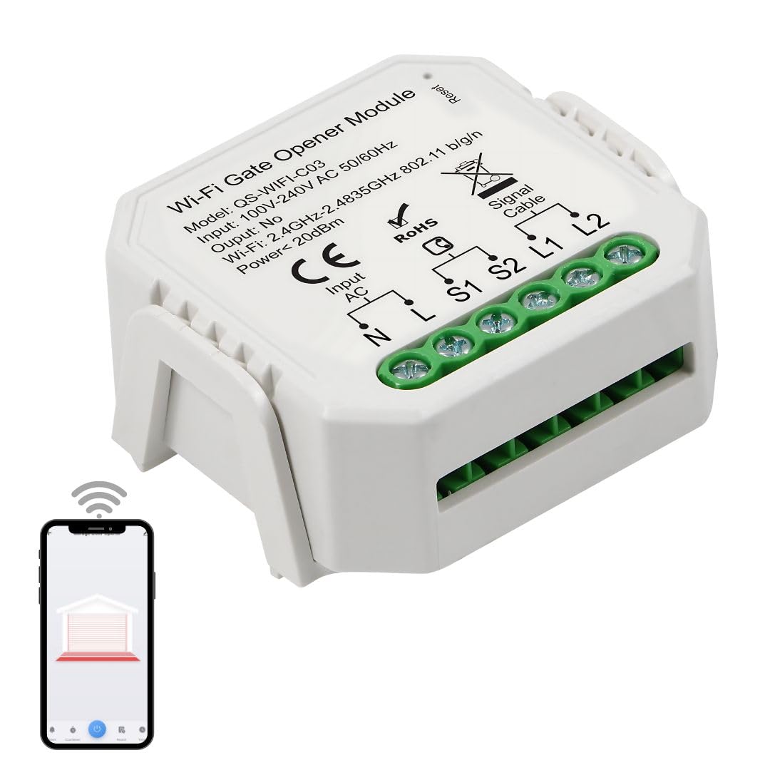 Selindus Alpha smart garage opener setup demonstrates quick installation for convenient access.