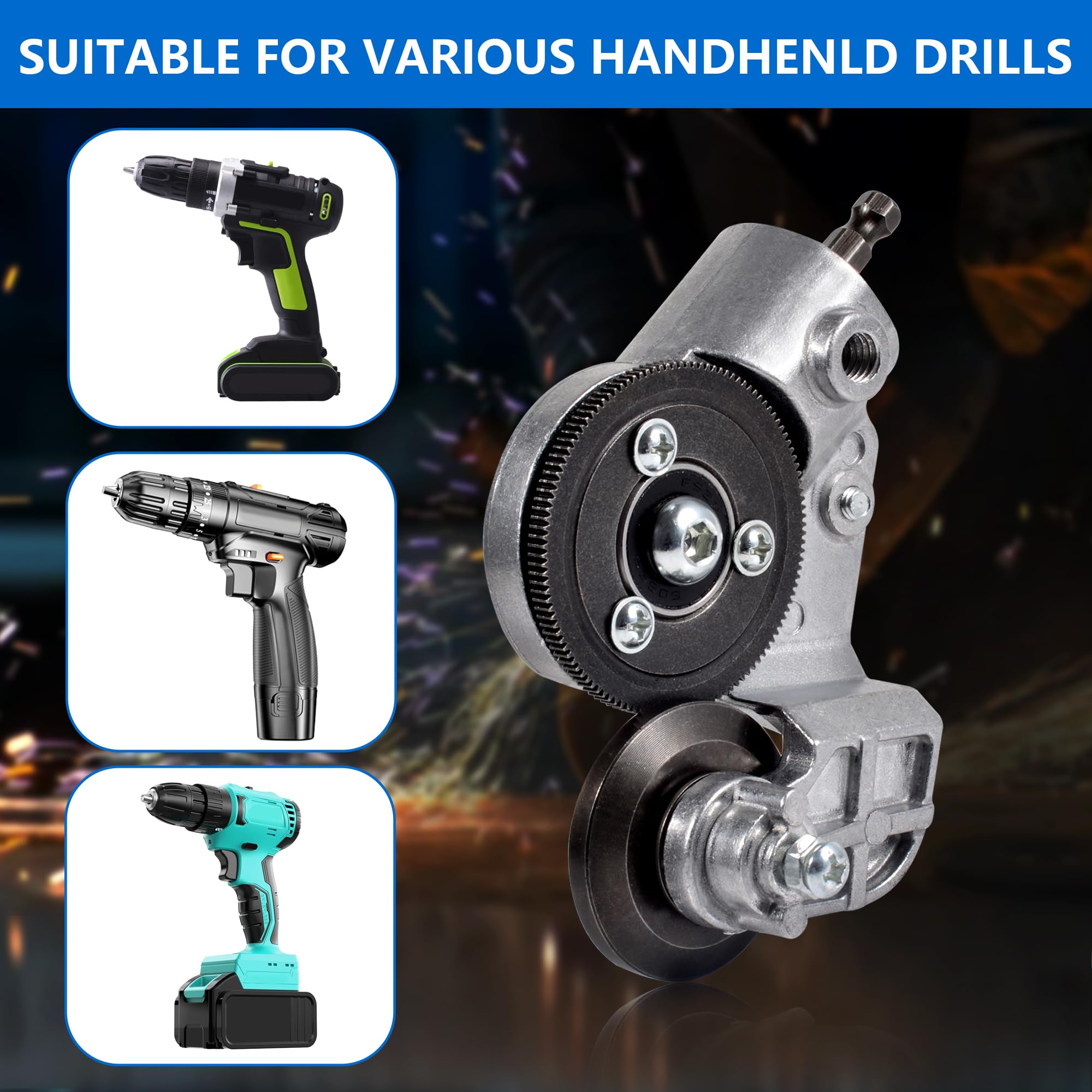 Selumie metal cutter used on iron, steel, copper, and aluminum sheets.