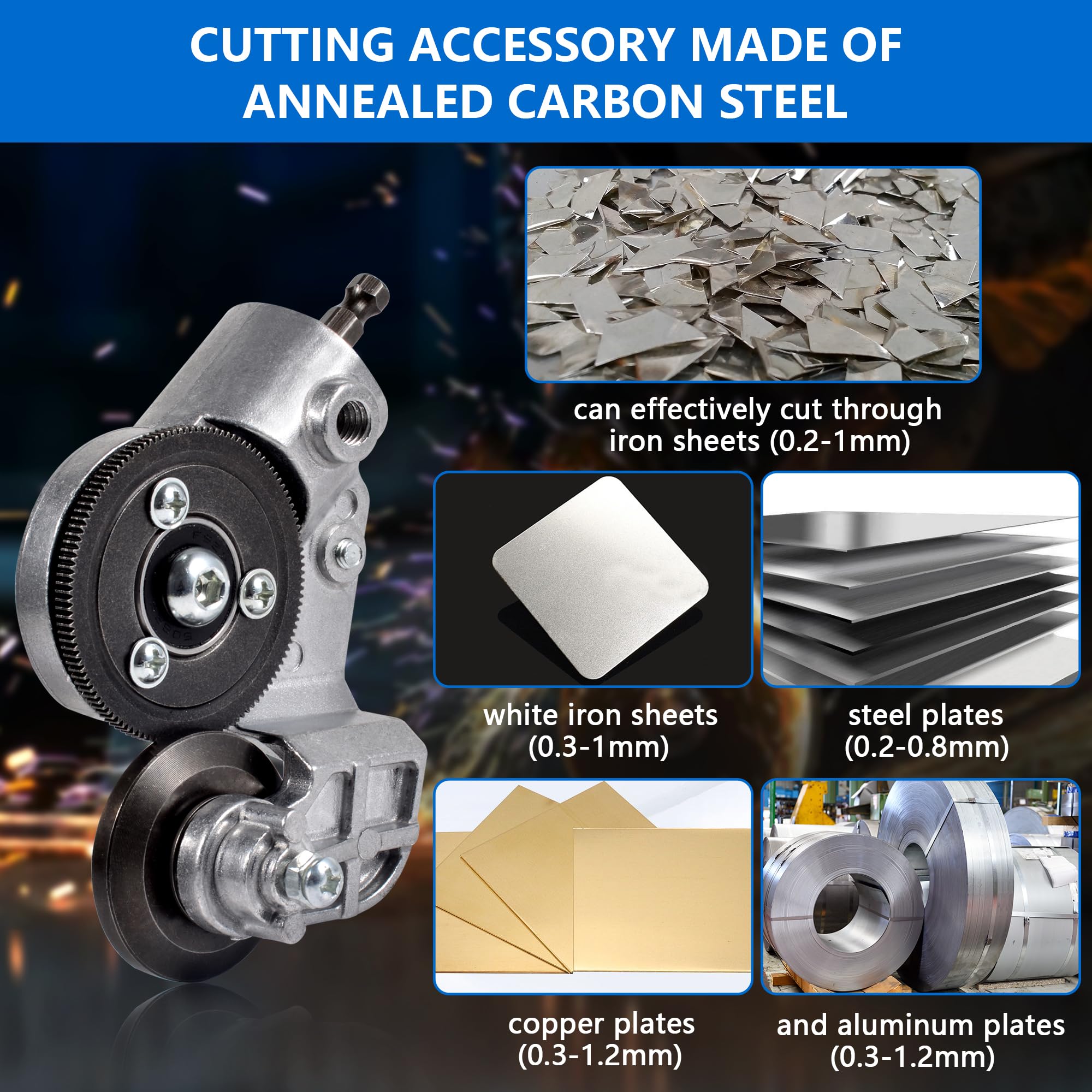 Selumie titanium alloy cutting head delivers durable, sharp cutting performance.