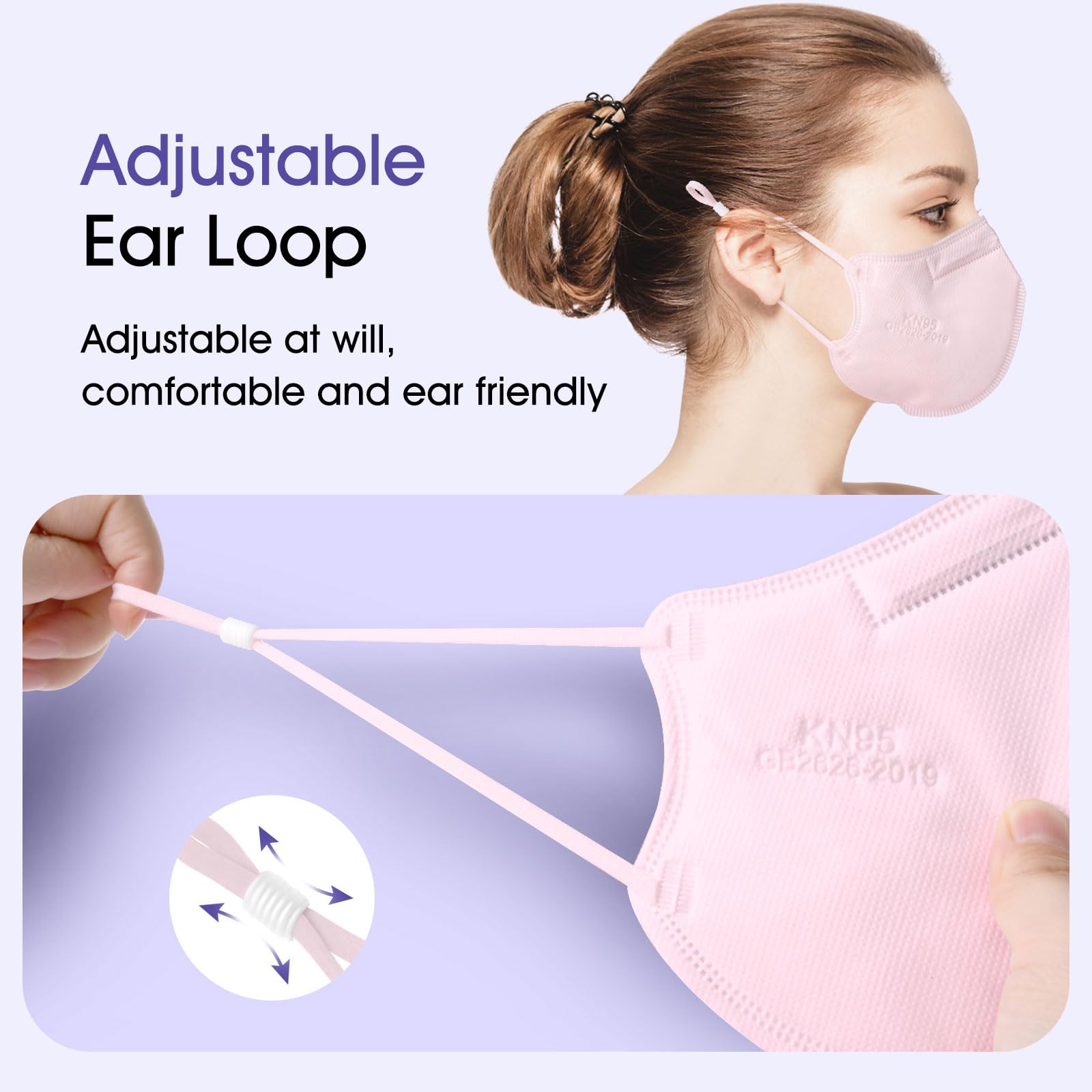 Semask KN95 3D fit design contours for a snug wear