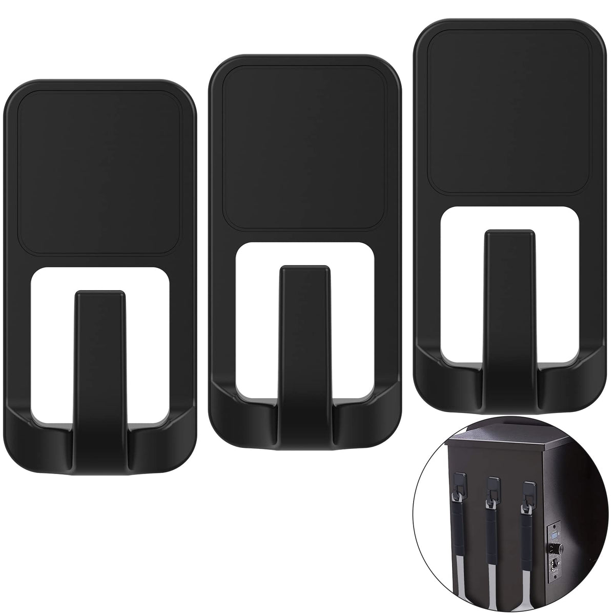 Semcide magnetic grill hooks on grill side with secure magnetic grip for easy tool access