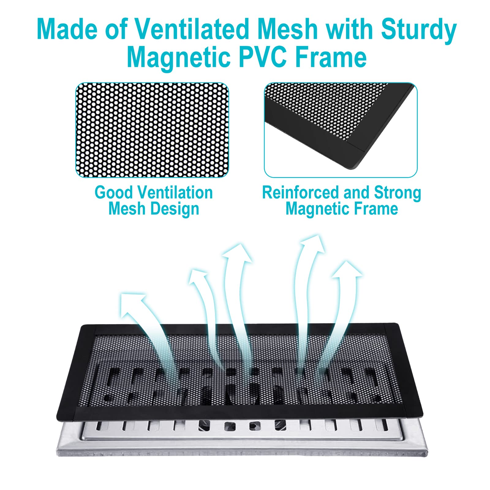 Semola vent mesh screen catches debris while preserving airflow.