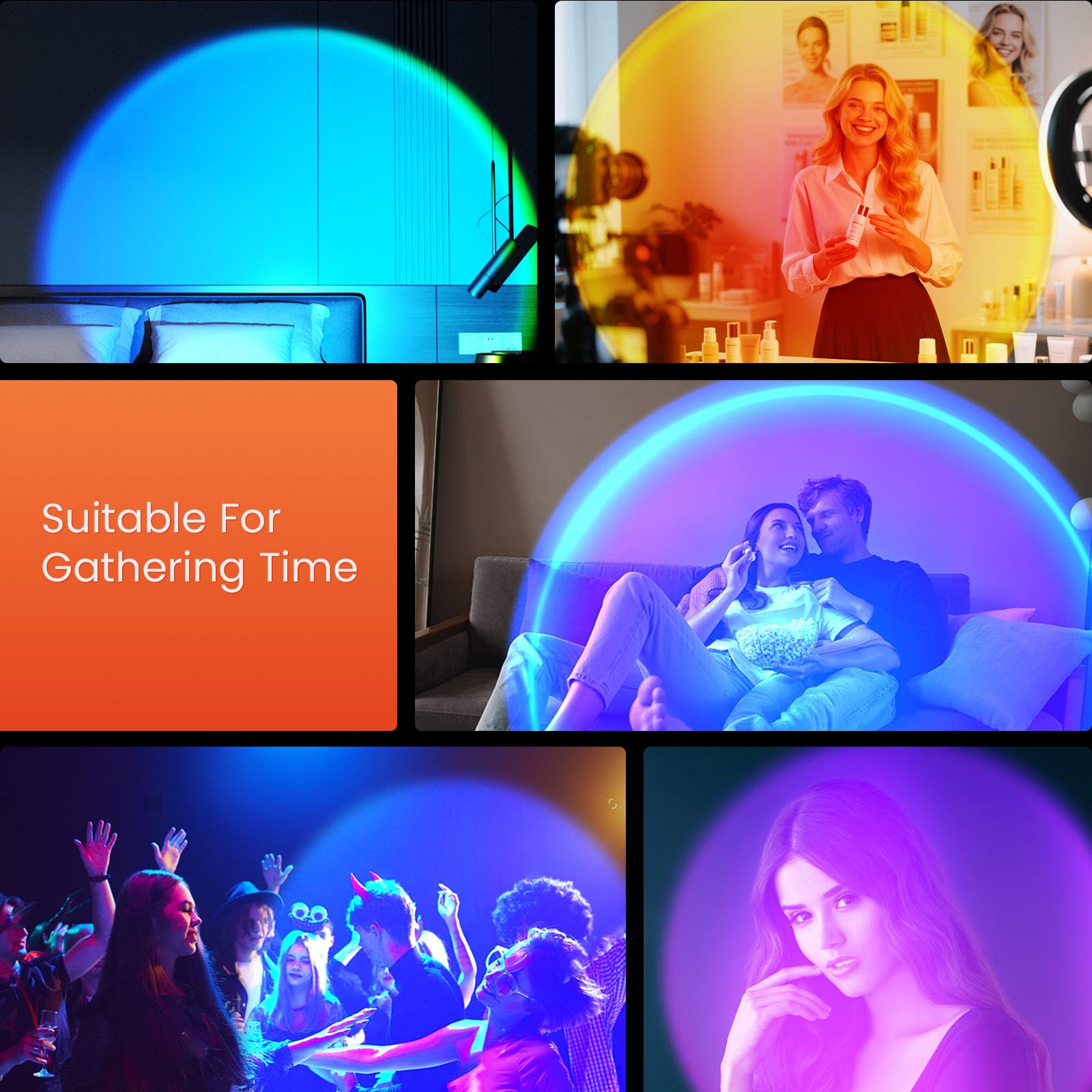 SEMRYICO lamp projector ideal for photography and vlog lighting setups