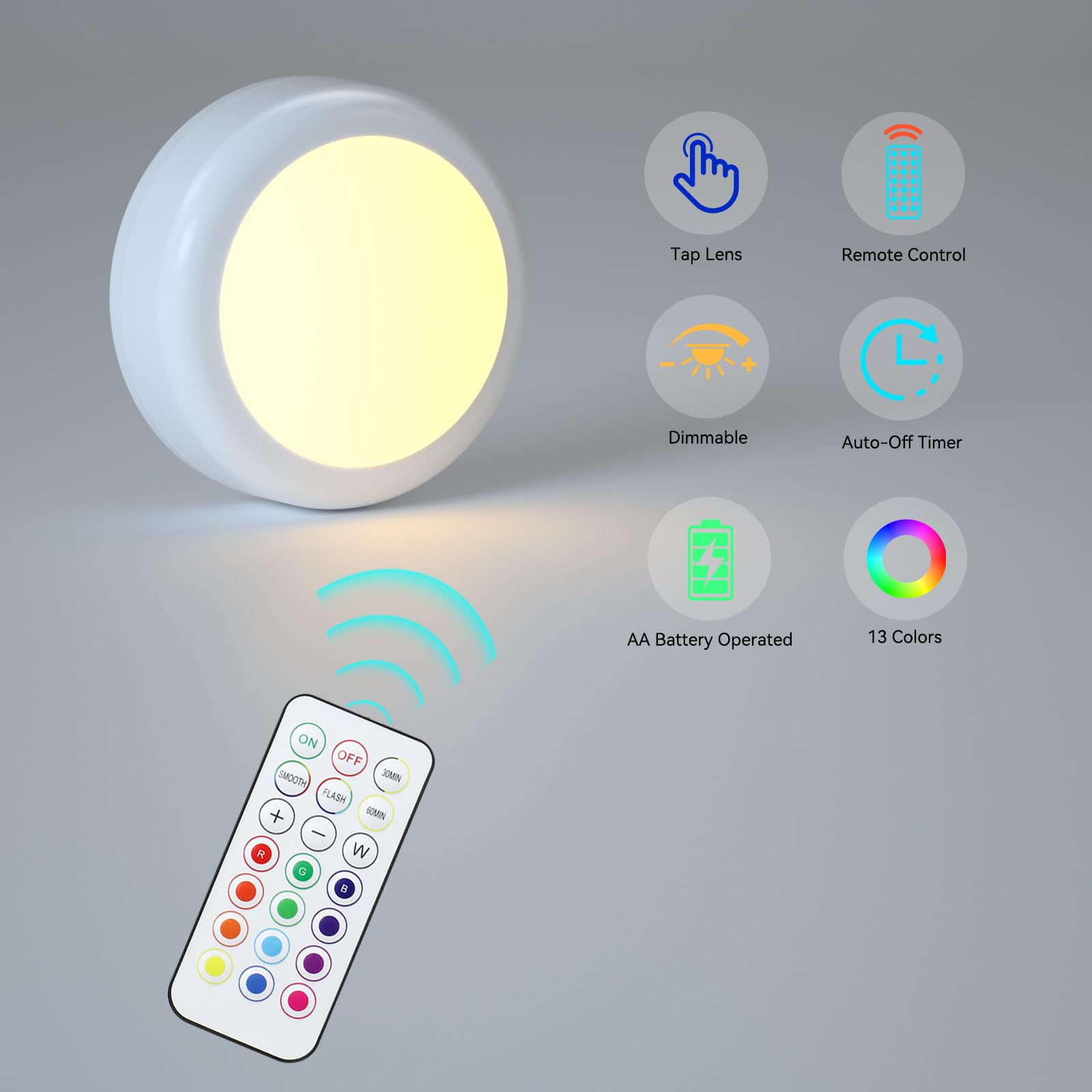 SEMSMOKS warm white setting for soft task lighting