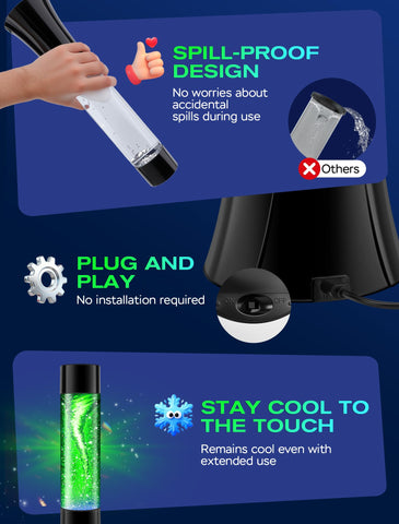 SENCU Glitter Tornado Lamp is a portable, desk-friendly light for travels and dorms.