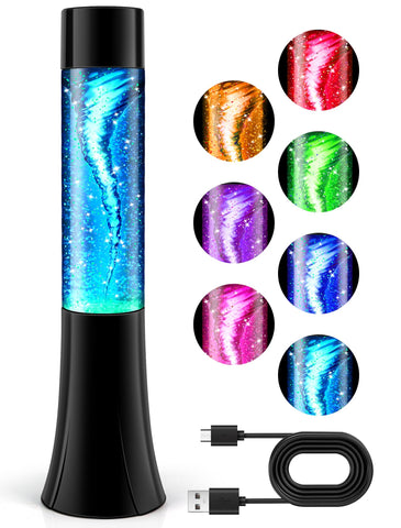 SENCU Glitter Tornado Lamp brightens holidays and special occasions with soft color.