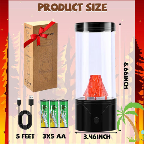 SENCU volcano lamp ideal gift for kids and science lovers.
