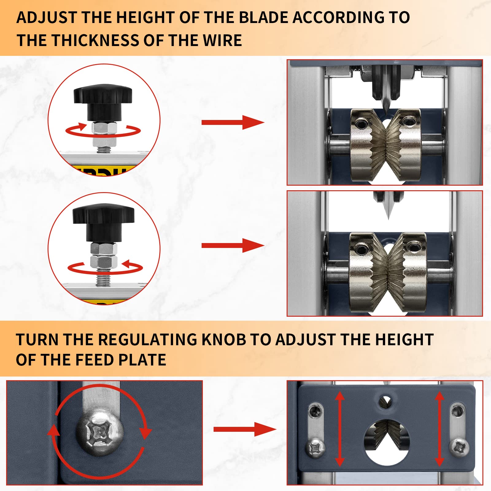 SENDUO diameter range shows wires from 0.04 to 0.79 inches compatible