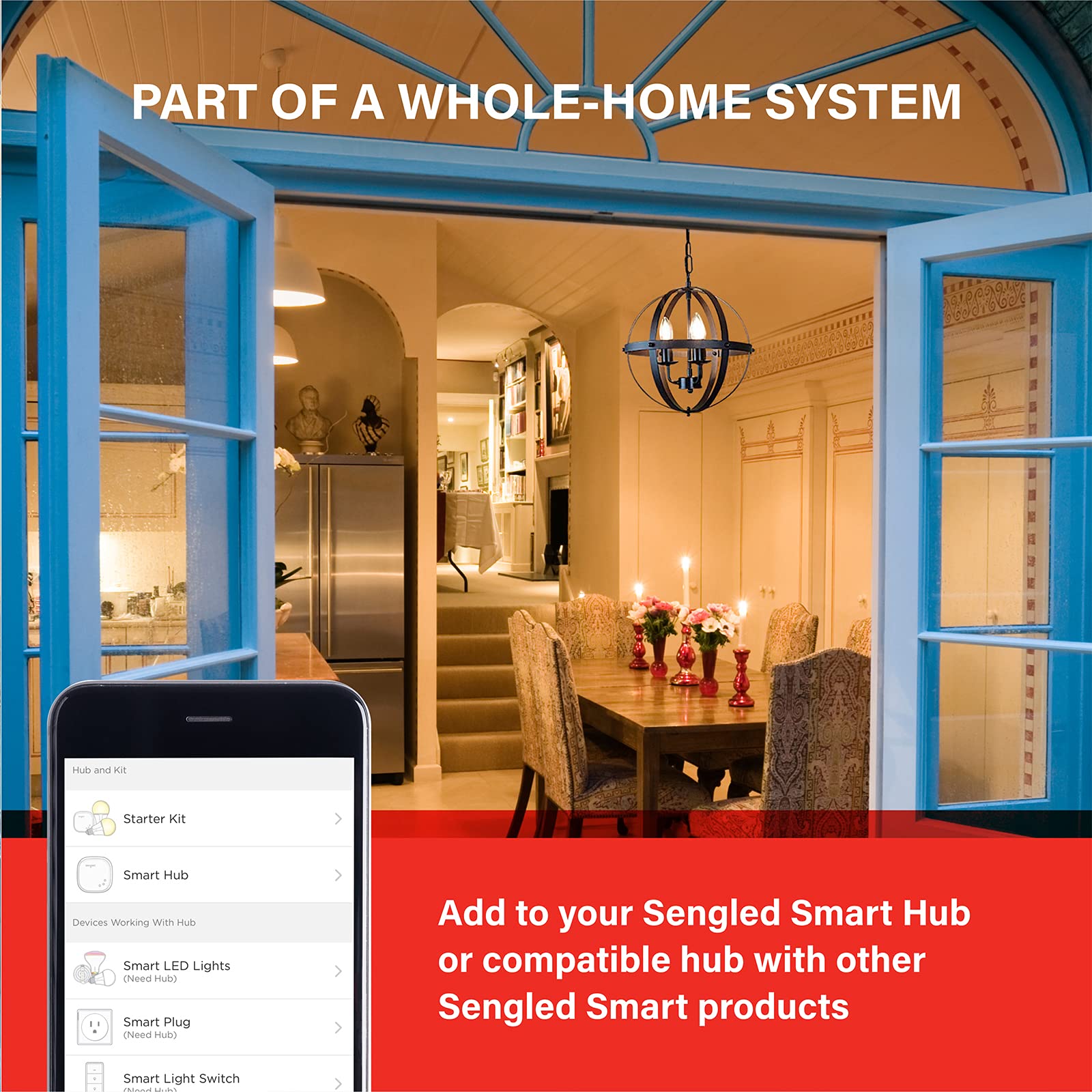 Sengled hub-required setup guide with ethernet connection.