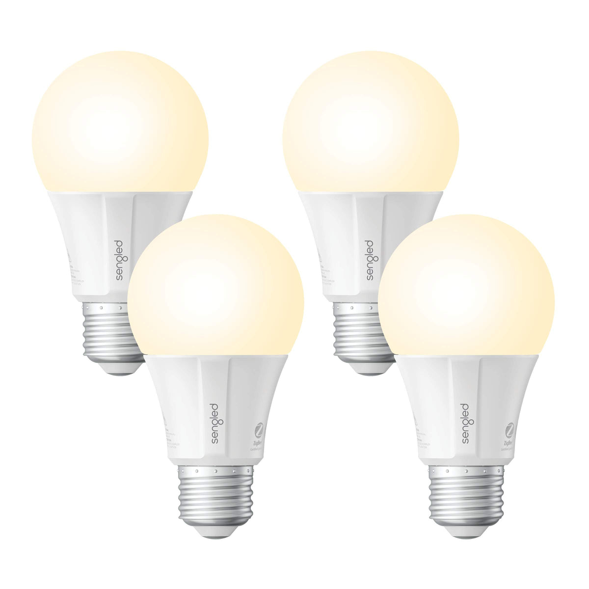 Sengled smart light bulbs in soft white 2700K glow with voice control via Alexa and Google Assistant
