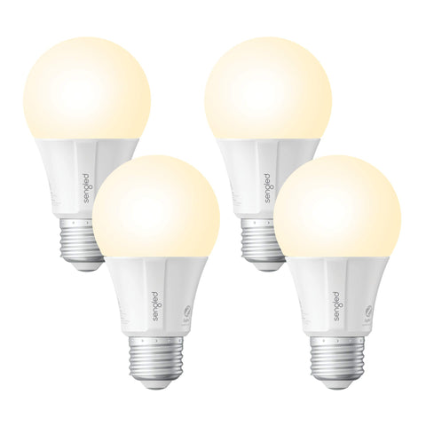 Sengled smart light bulbs in soft white 2700K glow with voice control via Alexa and Google Assistant