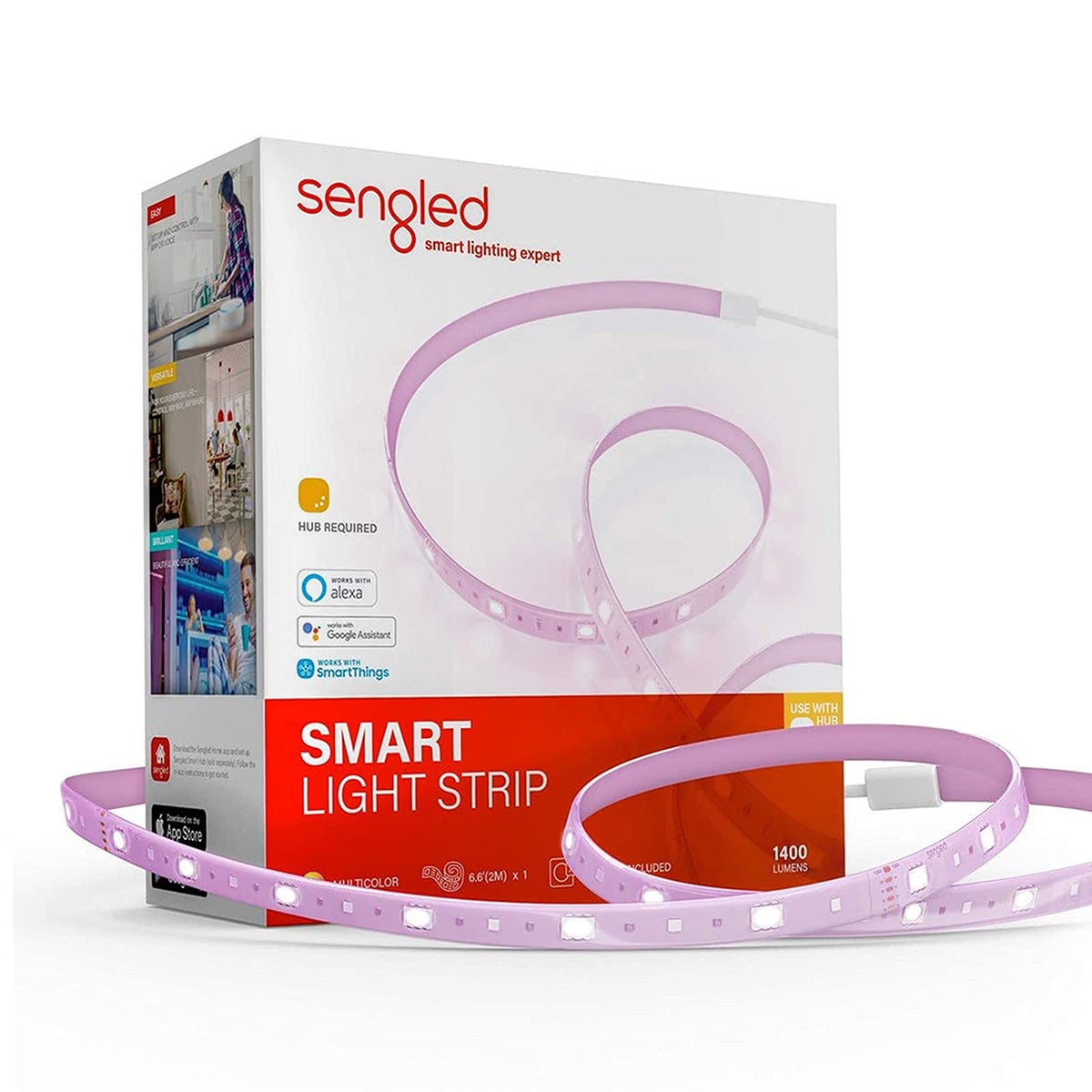 Sengled smart Zigbee multicolor light strip 2m base kit for vibrant room lighting
