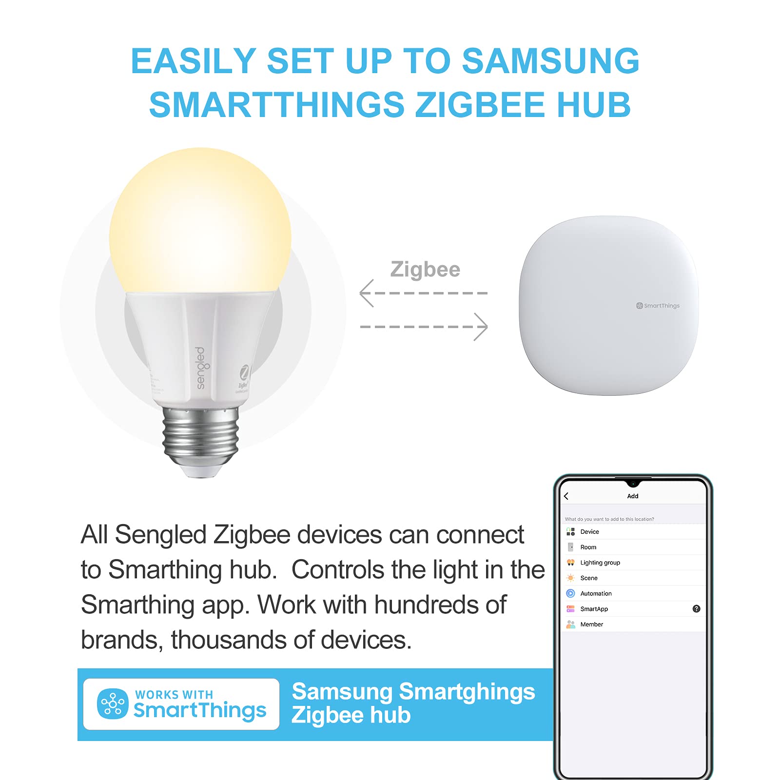 Sengled soft white 60W equivalent A19 bulb dimming smoothly.