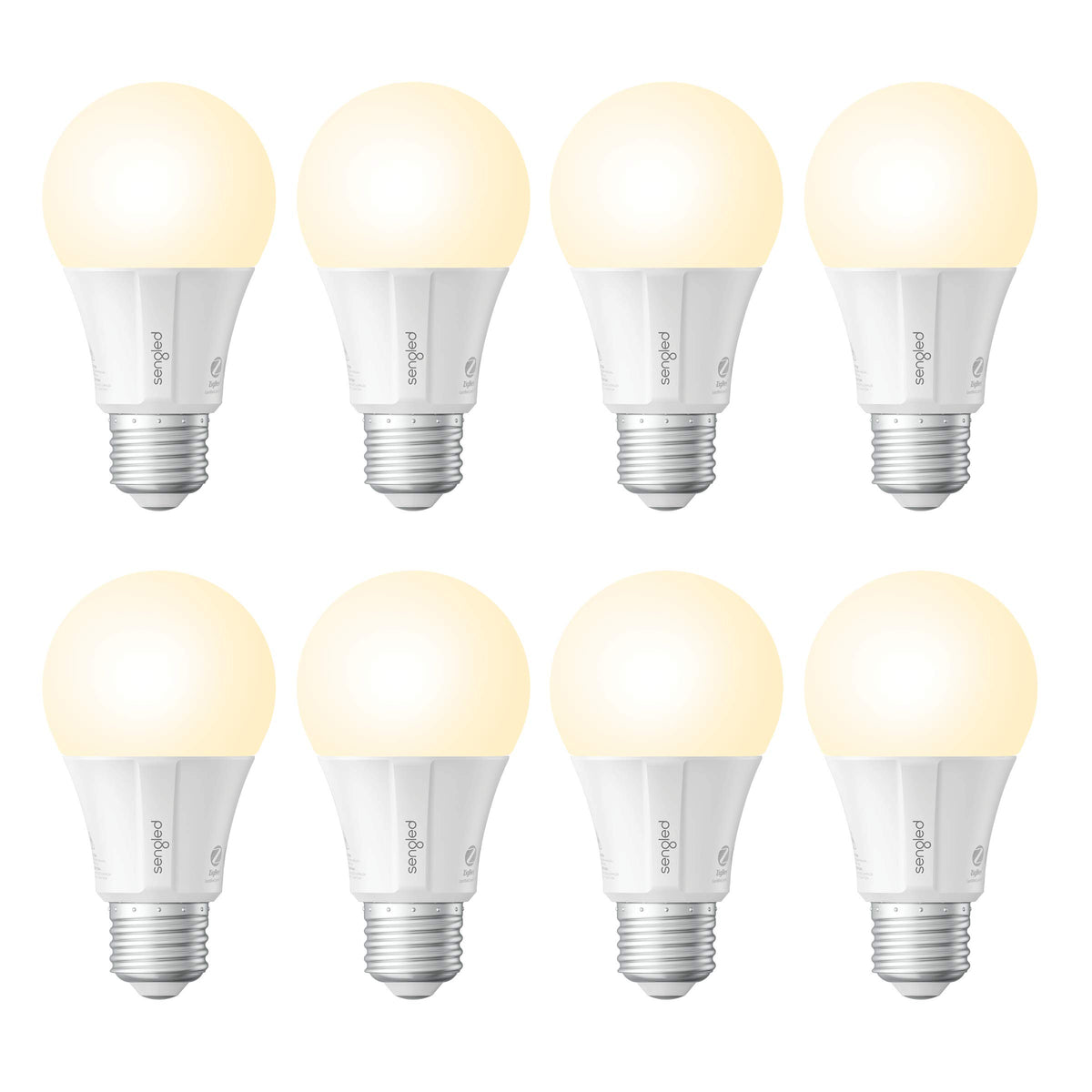 Sengled Zigbee smart bulbs in an 8-pack box for easy multi-room setup.