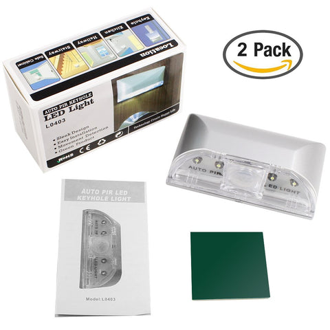 SENHAI 4-LED bulbs provide targeted brightness when darkness falls.