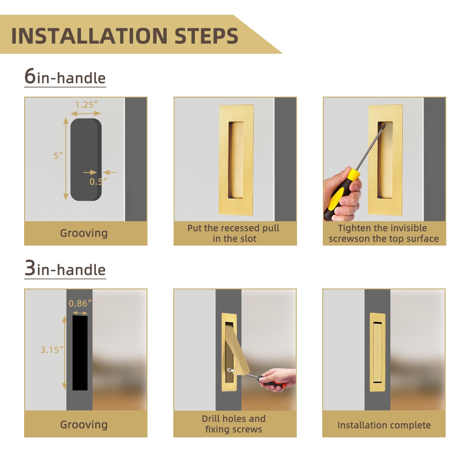 SenHarvest wardrobe sliding door hardware in brushed brass for sleek interiors