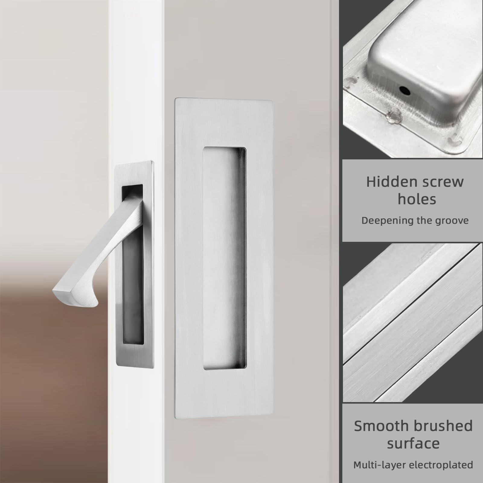 Senharvest installation slot with two screws for flush mount.