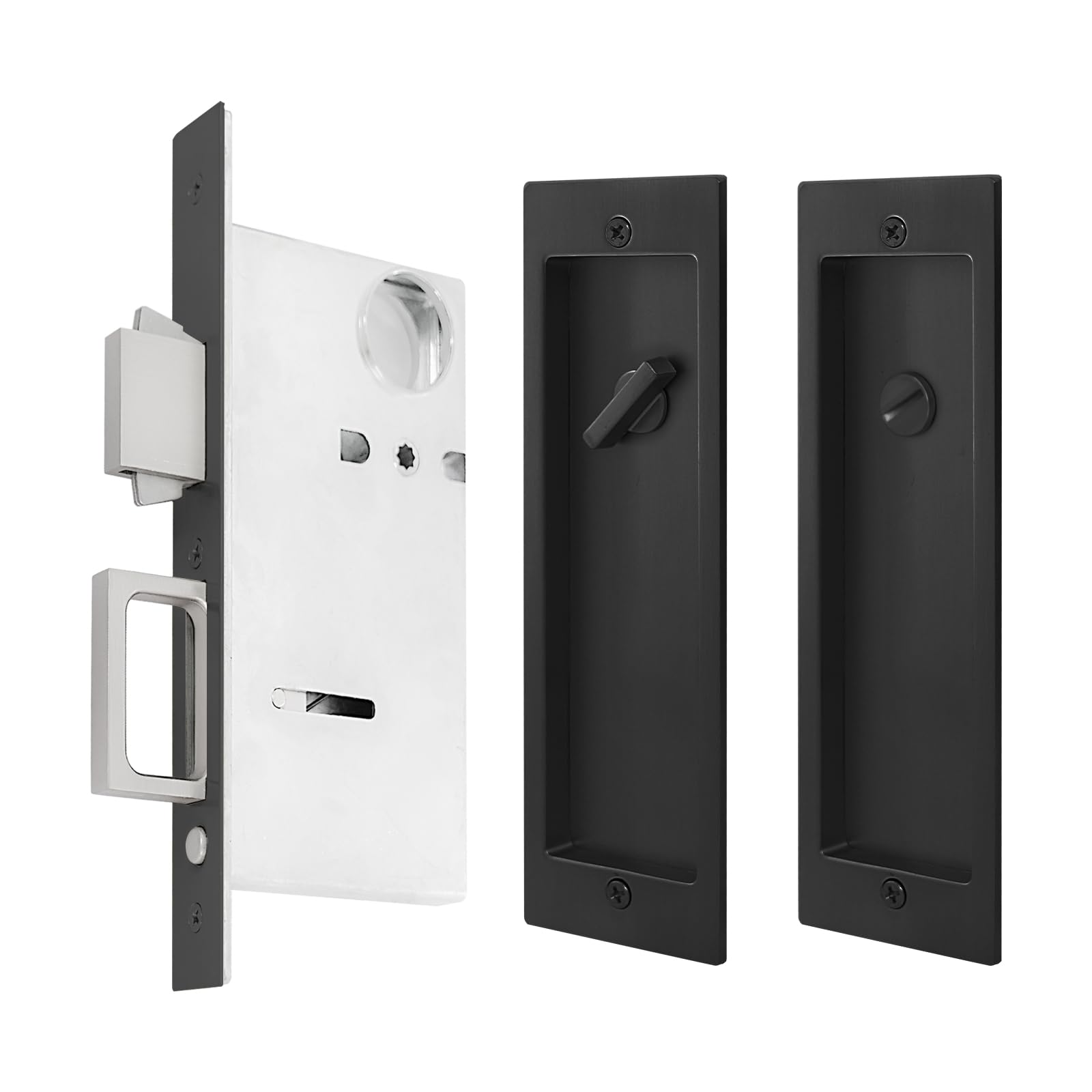 Senharvest modern pocket door lock with privacy feature for sliding doors.