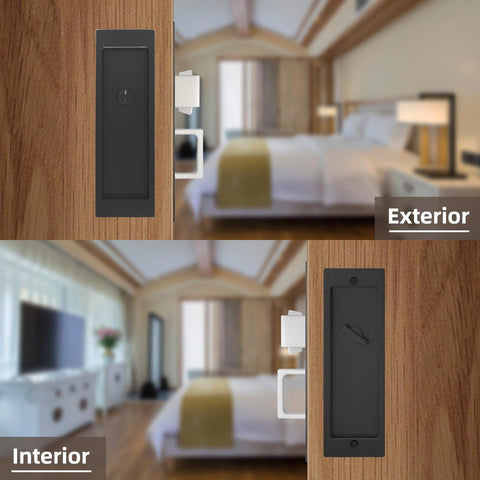 Rectangular design of Senharvest pocket lock complements contemporary spaces.