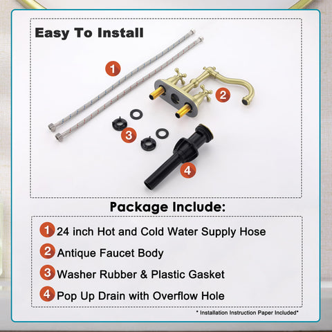 Senhozi quick-fit faucet ideal for RV and farmhouse bathrooms