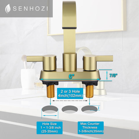 Senhozi SE-0048-BG included supply lines for fast, complete installation.
