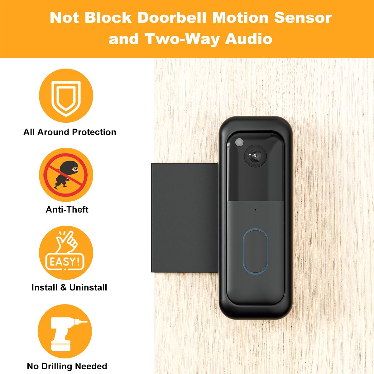 SENLEG Blink doorbell mount quick installation accessories included.