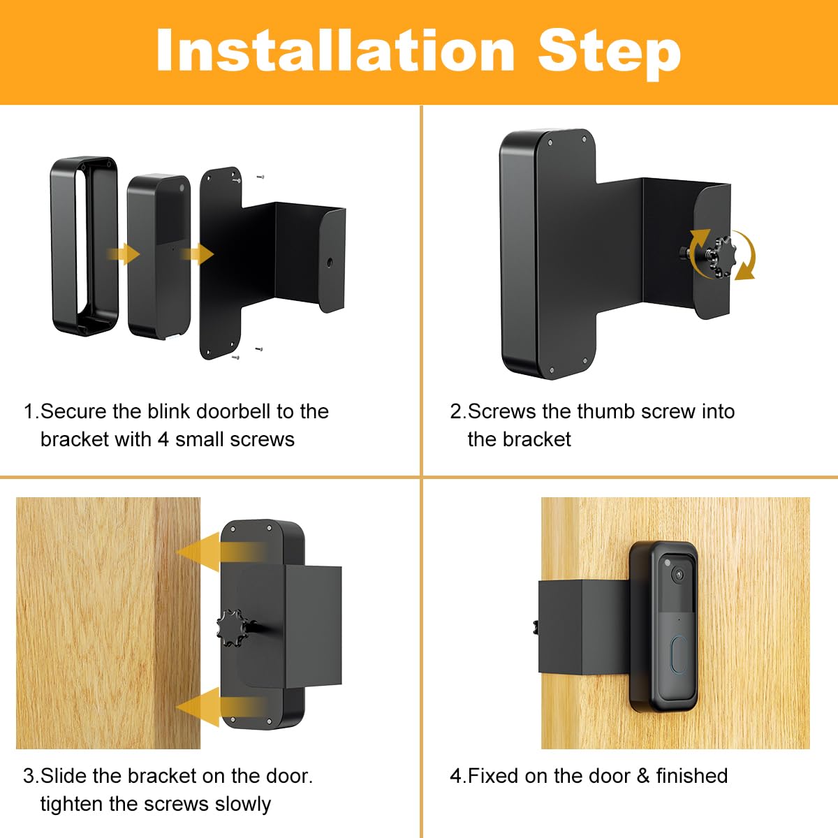SENLEG Blink doorbell mount includes key and mounting accessories.
