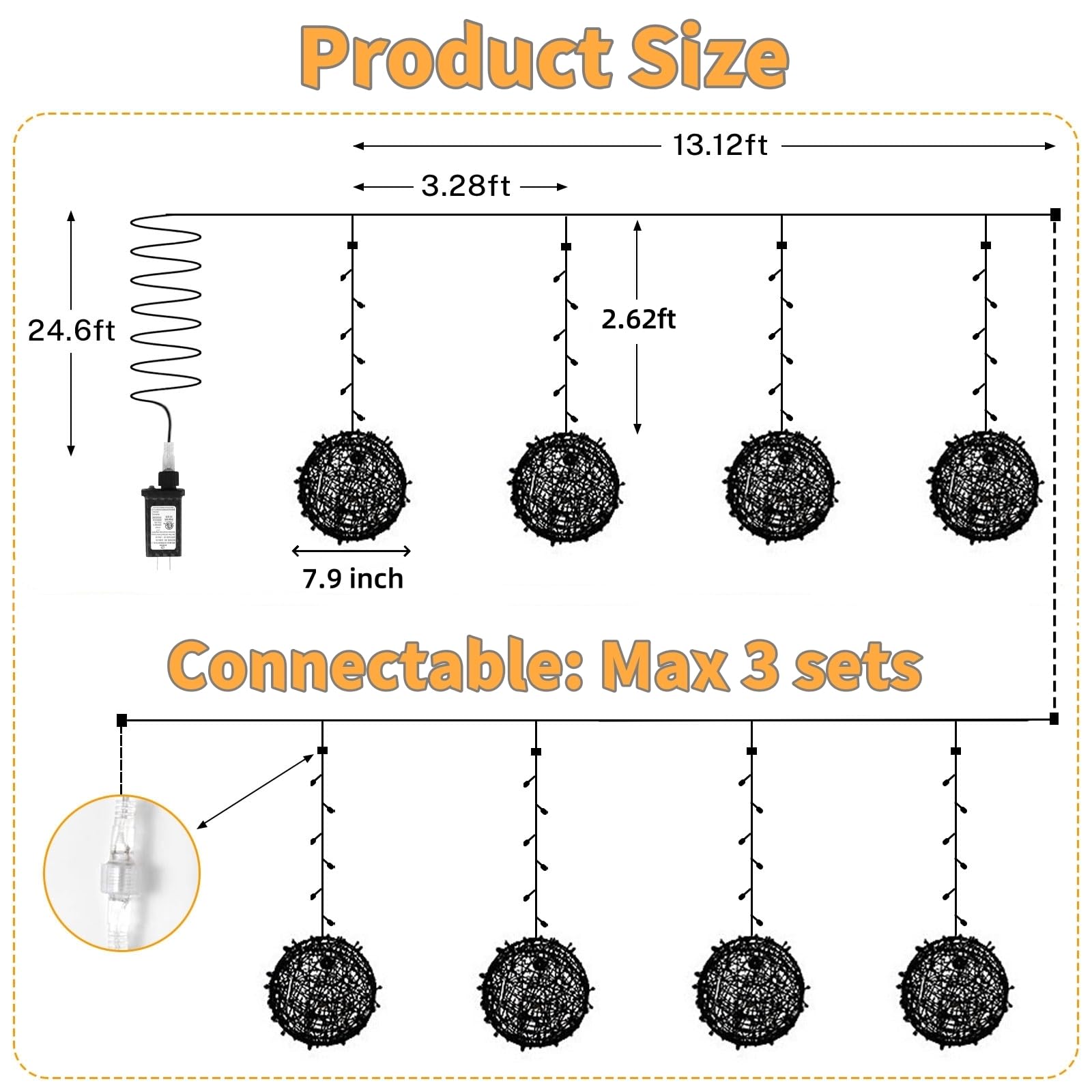 SenLuKit end-to-end connectable lights allow scalable outdoor displays with ease.