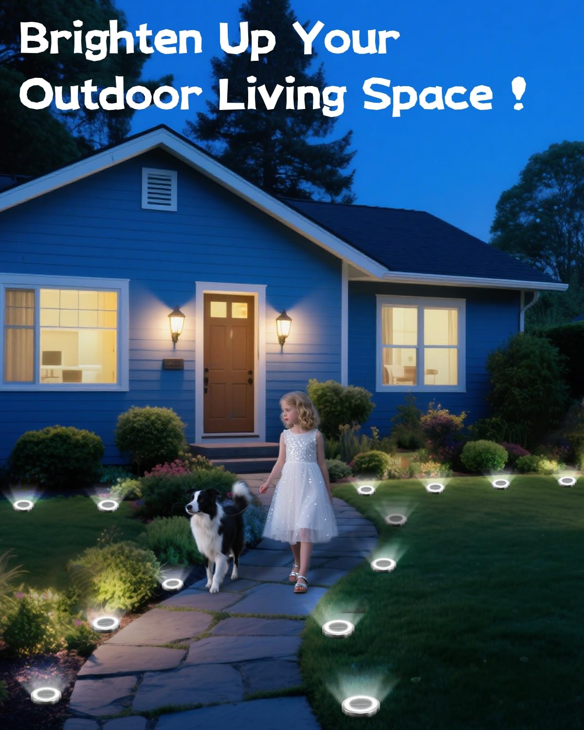 SenLuKit outdoor solar ground light demonstrating year-round weather resistance.