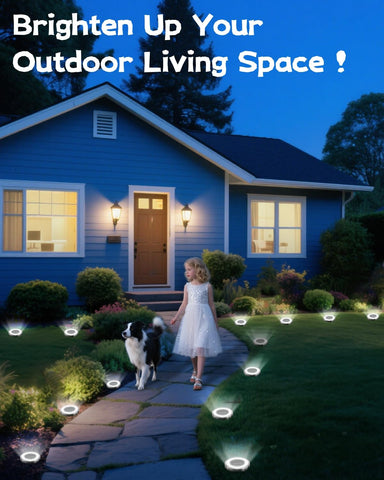 SenLuKit outdoor solar ground light demonstrating year-round weather resistance.