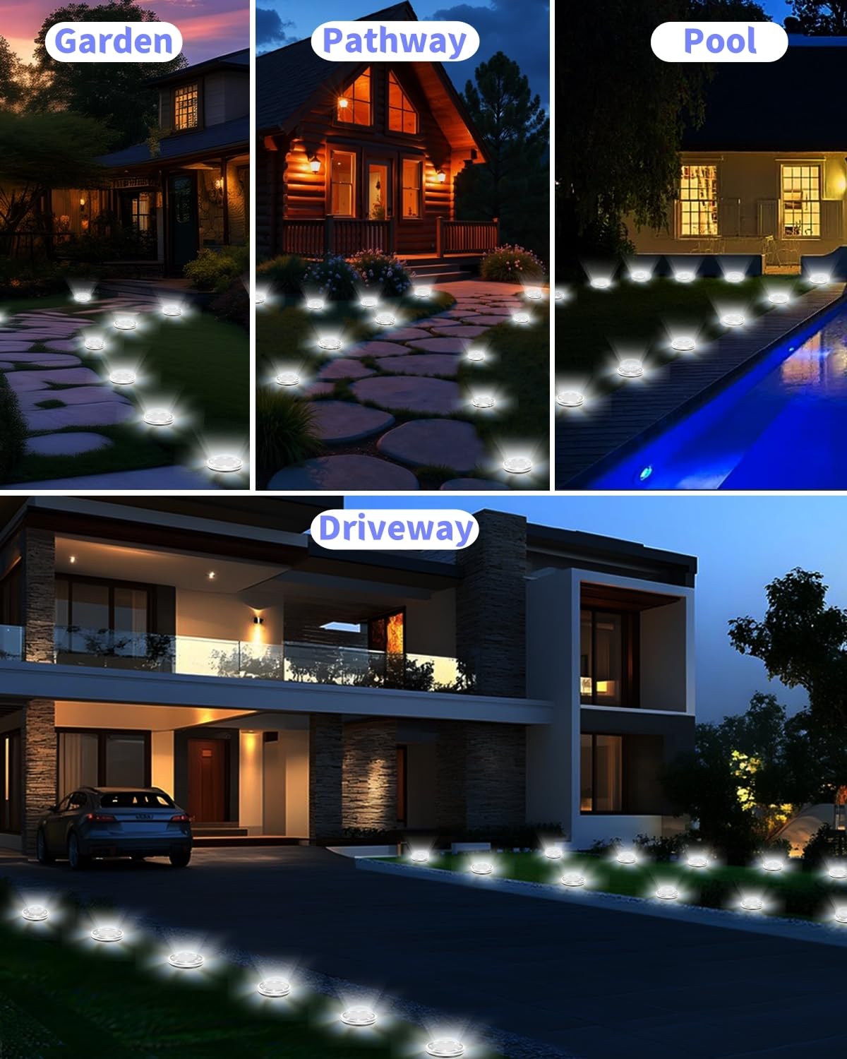 SenLuKit solar ground lights make a thoughtful outdoor gift idea