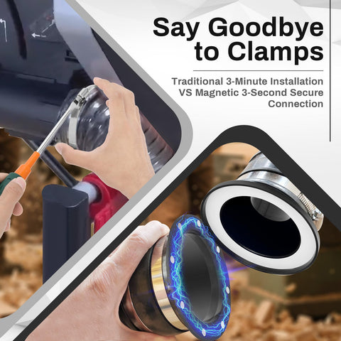 SENMIY rubber-coupler-4inch creates a snug seal with minimal dust leakage