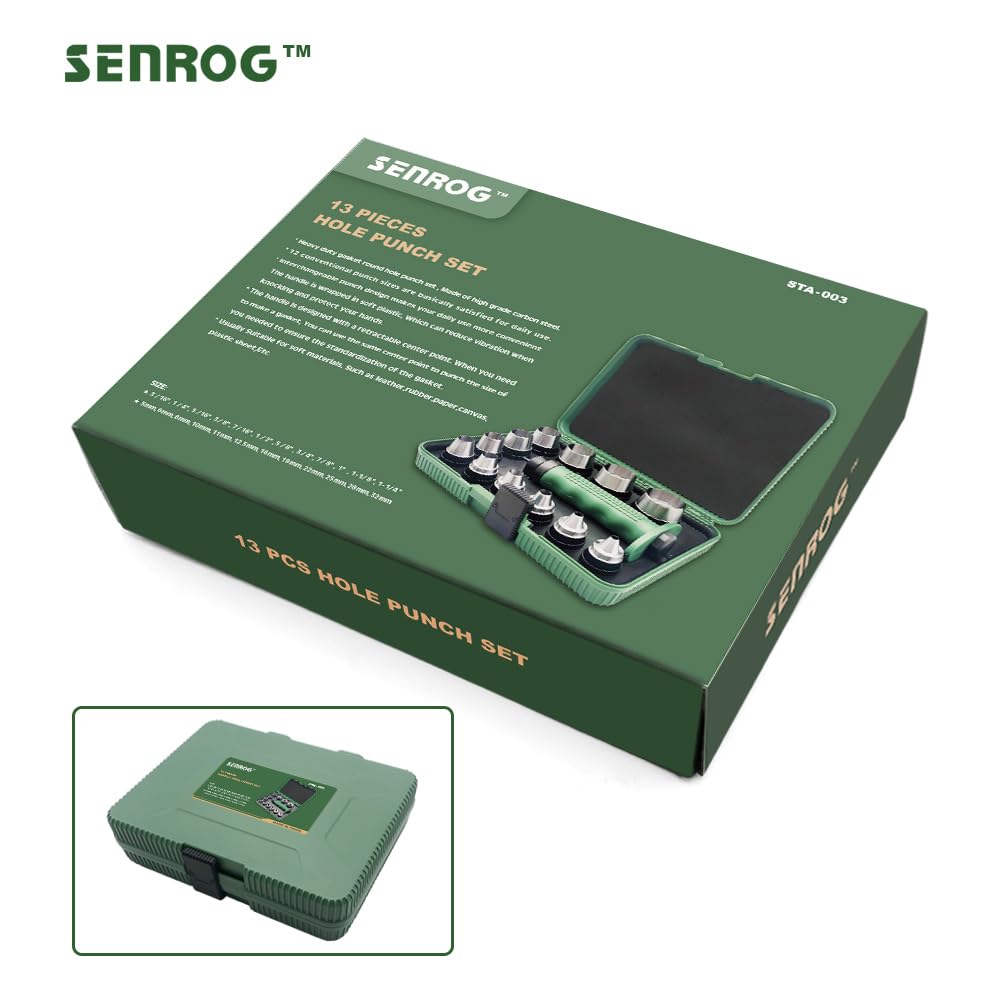 SENROG durable plastic storage box keeps tools clean and portable.