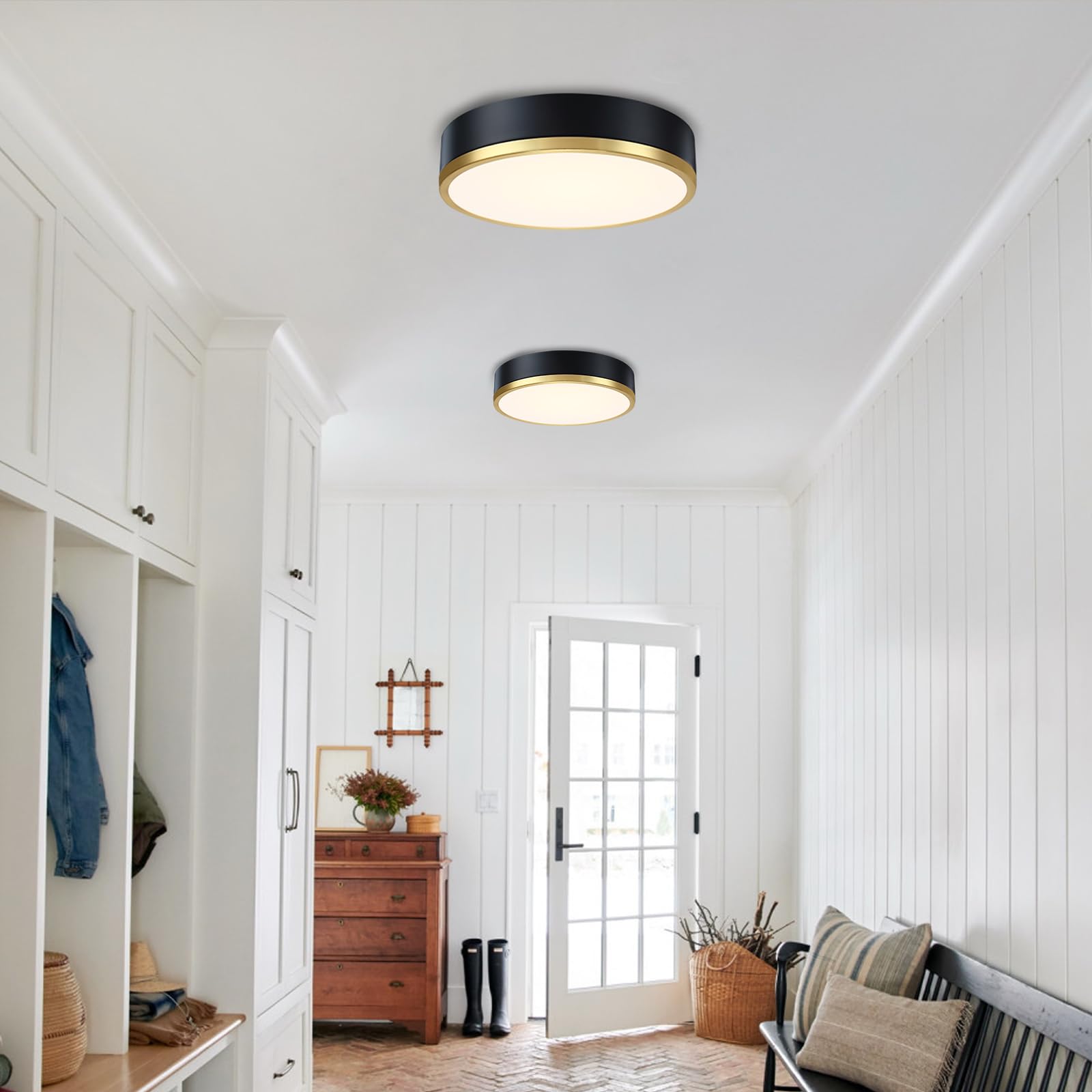 Dimmable Senroyal ceiling light compatible with most dimmers for mood lighting.