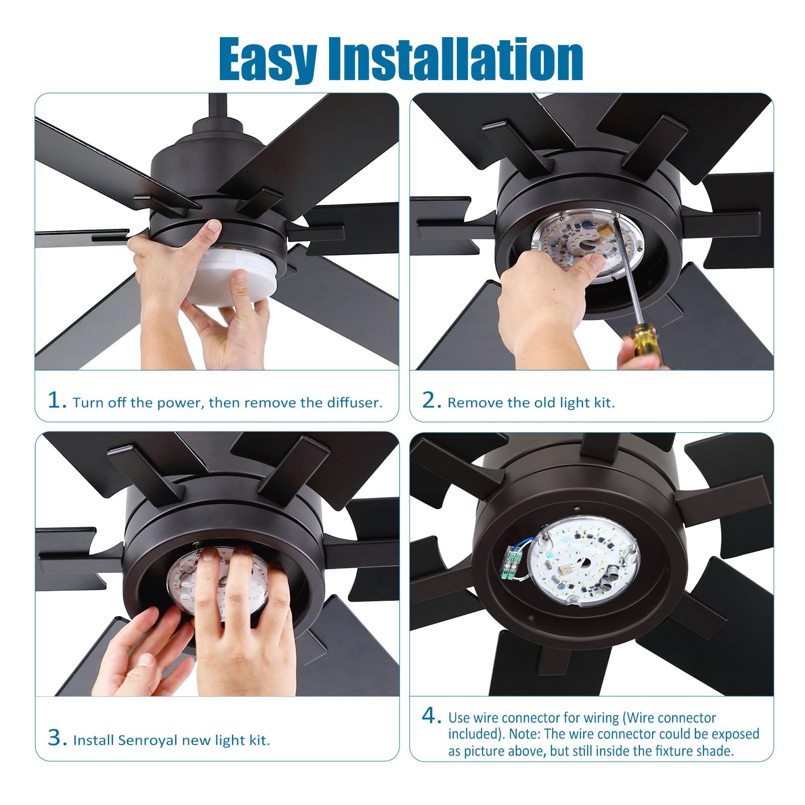 Senroyal dimmable light kit offering mood-adjustable brightness