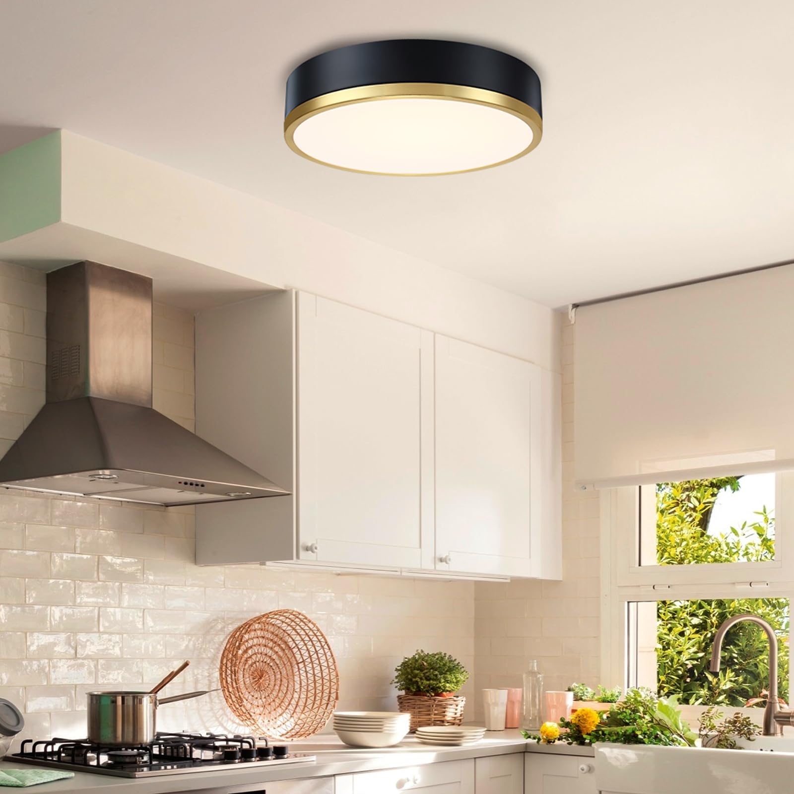 Simple 4-step installation guide for quick ceiling mounting by Senroyal.