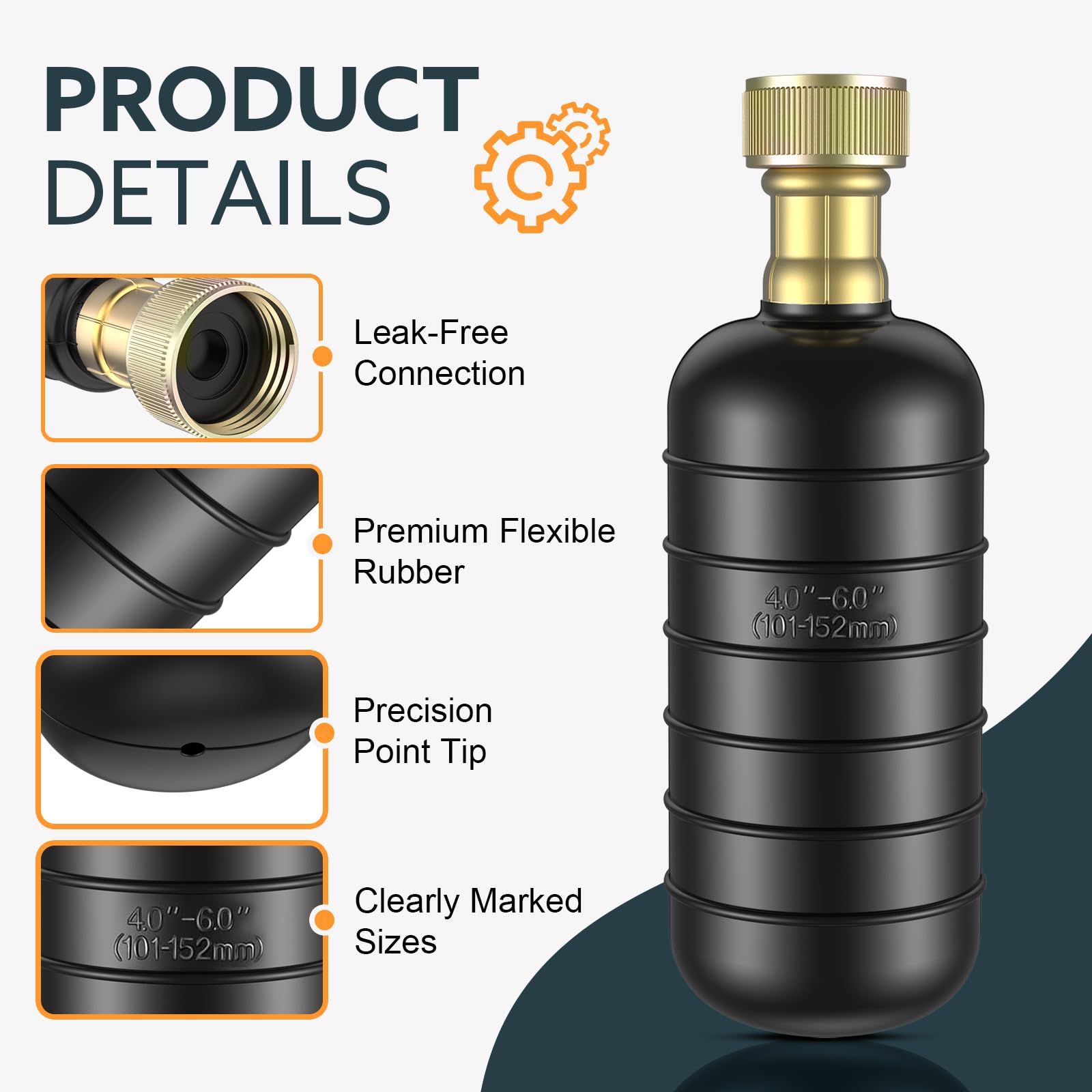 Senshare Drain Bladder kit reusable design offers long-lasting clog relief without chemicals.