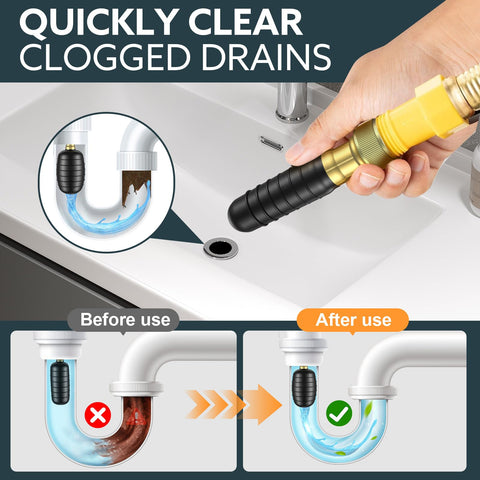 Senshare Drain Bladder medium 1.5-3 inch for tubs and showers clearing easy.