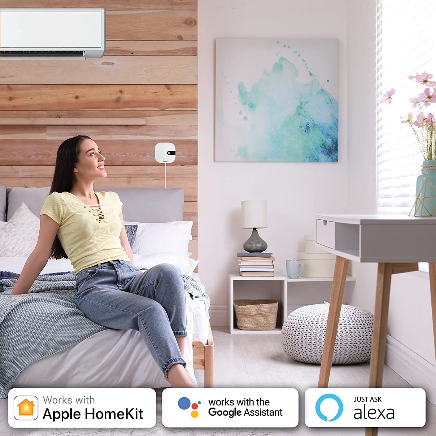 Sensibo Air Apple HomeKit and Siri compatibility for seamless control.