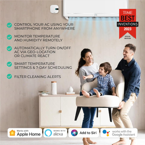 Sensibo Air mobile app control for adjustments anytime.