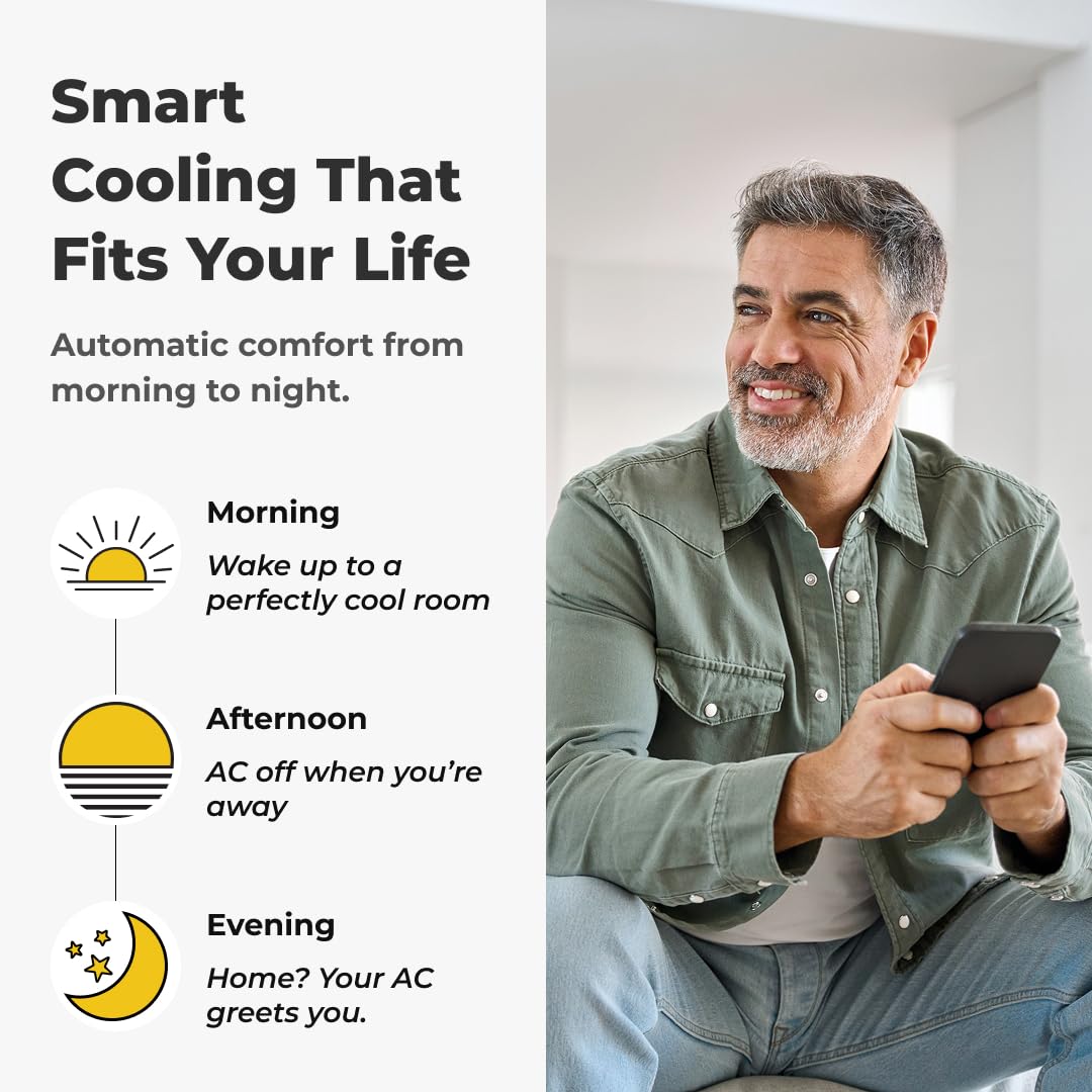 Sensibo Sky 7-day scheduling supports personalized comfort throughout the week.
