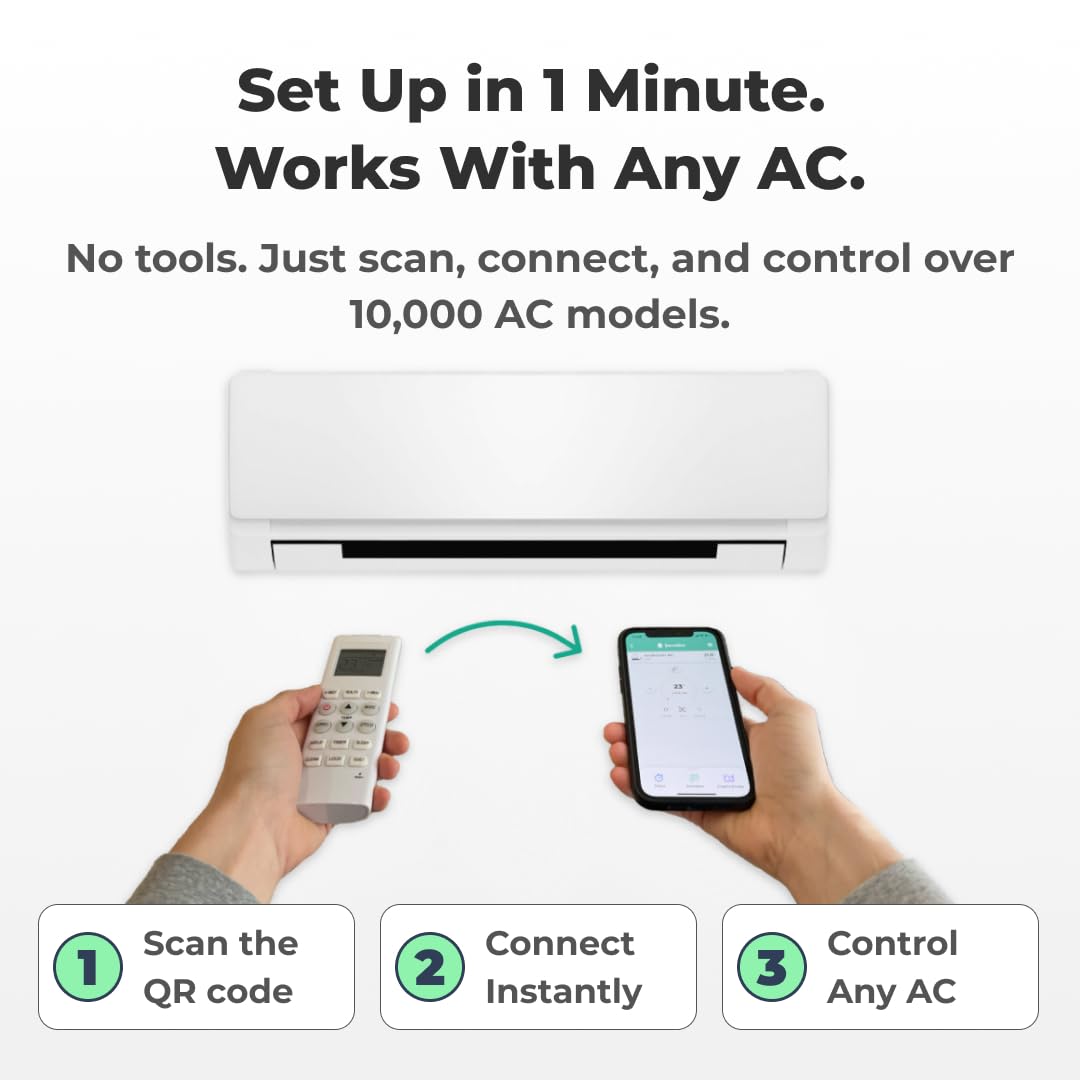 Sensibo Sky geofencing activates cooling as you approach for hands-free comfort.