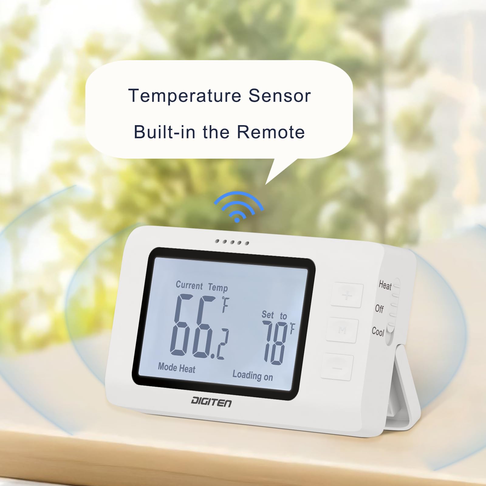Plug-in SENSTREE thermostat setup for quick, wiring-free installation.