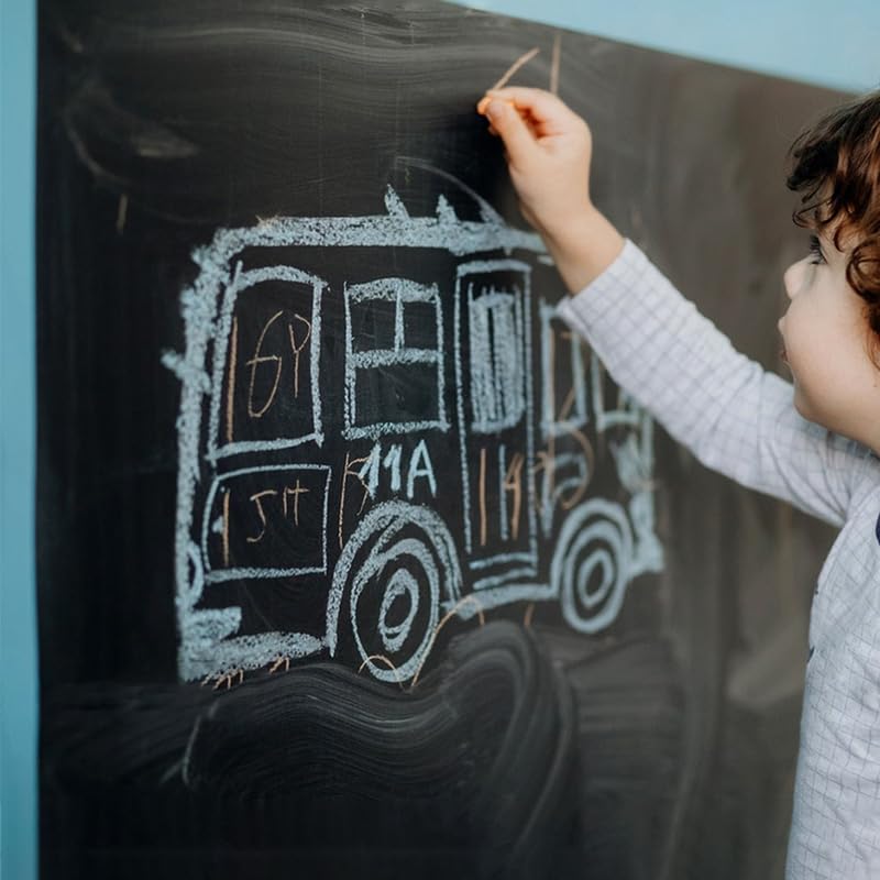 SENVEN chalkboard paint on metal yields durable, wipe-clean signage.