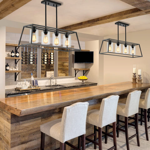 Senyshilon chandelier with glass shade adds elegant sparkle